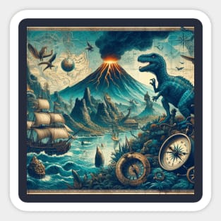 Jules Verne sci fi . Sticker